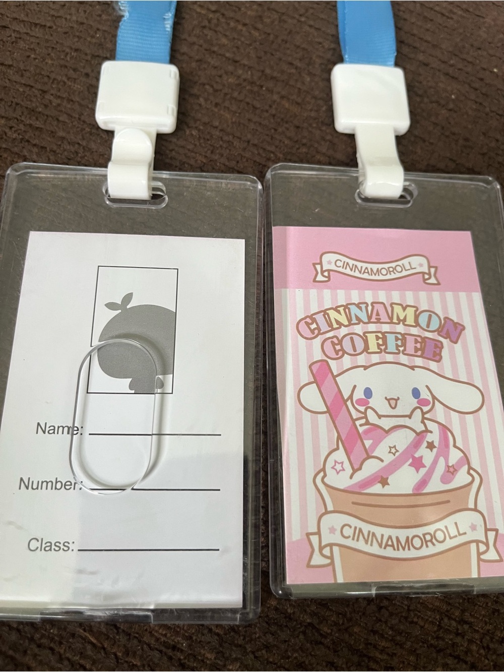 Cinnamoroll Cinnamon Coffee Cute ID Badge Lanyard
